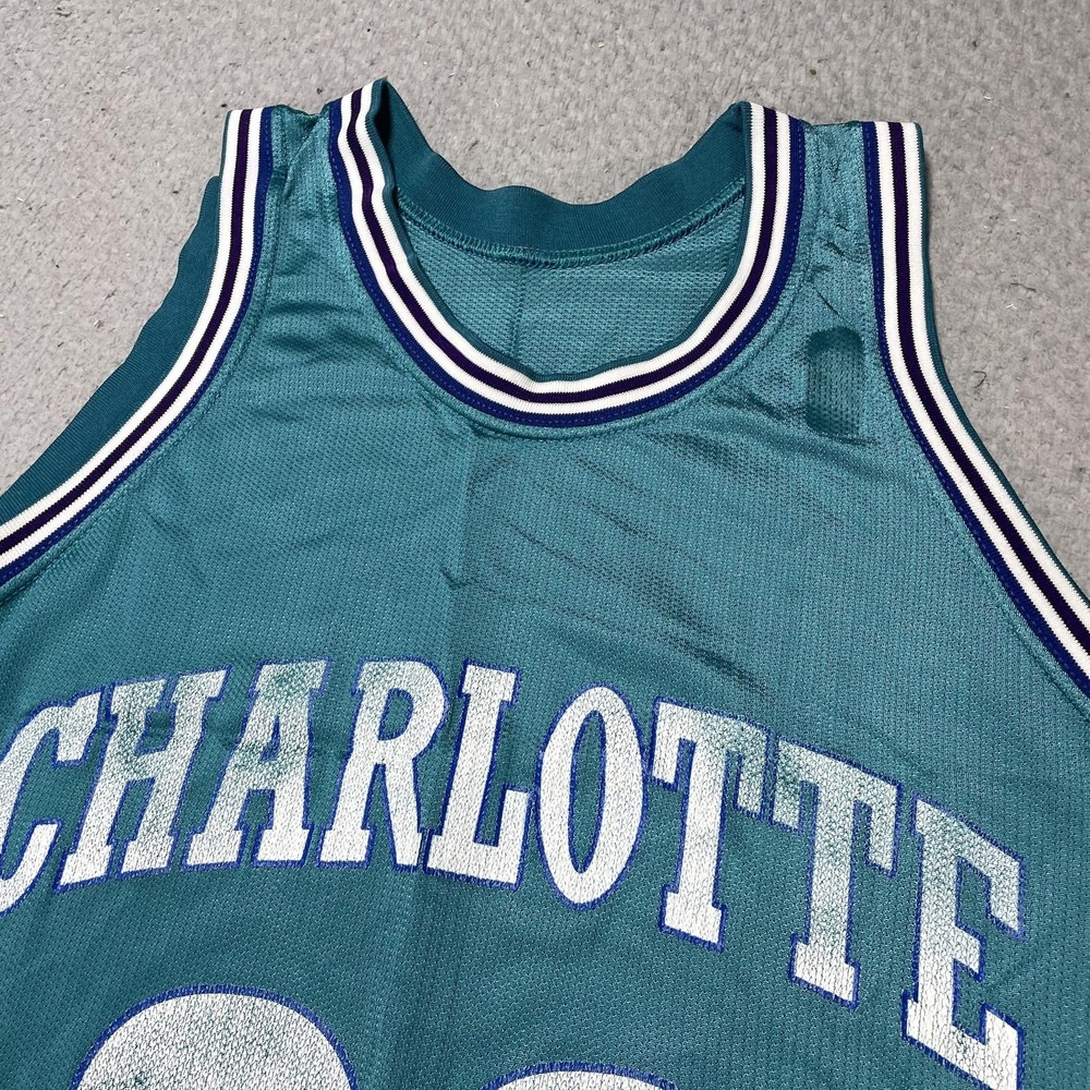 Charlotte Hornets Jersey Mens Small Blue NBA Basketball Alonzo Mourning 33 - Picture 4 of 11
